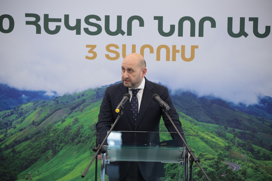 Եռակողմ հուշագիր՝ ուղղված 100 հա նոր անտառ հիմնելուն 