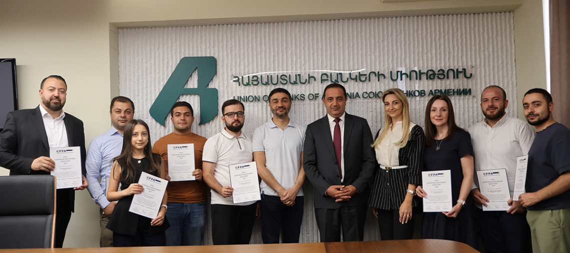 ՀԲՄ-ն շնորհեց EFPA EIA առաջին վկայականները Հայաստանում ՀԲՄ-ն շնորհեց EFPA EIA առաջին վկայականները Հայաստանում